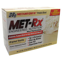 MET-Rx Meal Replacement Protein Powder - Original Vanilla - 40 Packets - 786560187053