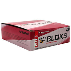 Clif Shot Bloks Electrolyte Chews - Black Cherry - 18 ea - 722252380647