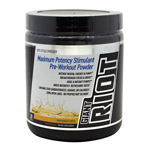 Giant Sports Products Giant Riot - Kiwi Mango - 30 Servings - 756519985559