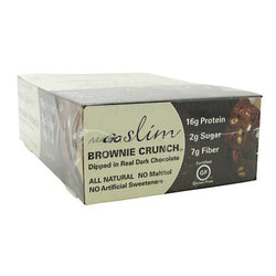 NuGo Nutrition NuGo Slim - Brownie Crunch - 12 Bars - 691535201026