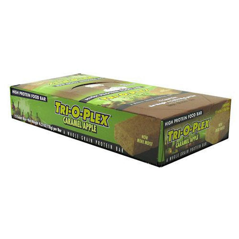 Chef Jays Tri-O-Plex High Protein Bar - Caramel Apple - 12 Bars - 678991000219