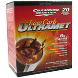 Champion Nutrition Low Carb Ultramet - Chocolate Fudge - 20 Packets - 027692131805