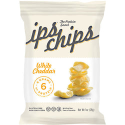 ips All Natural The Protein Snack ips chips - White Cheddar - 24 ea - 10853774004012