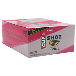 Clif Shot Energy Gel - Razz - 24 Packets - 722252276230