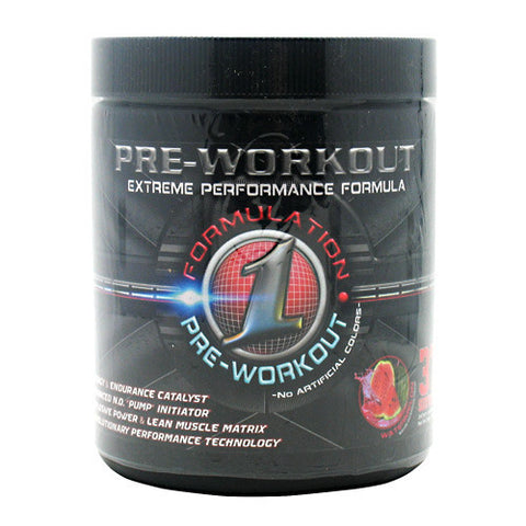 Formulation One Nutrition Pre-Workout - Watermelon - 37 Servings - 850454003023