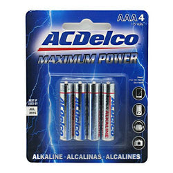 Powermax Maximum Power Battery Blister Card - 4 ea - 683969882094